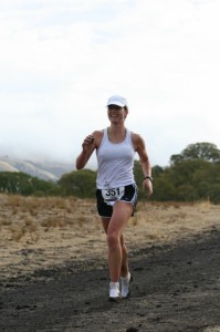 Shoes -- who needs 'em? When the trail is this soft, it's like running on a cloud.