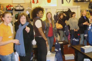 Some of the women who came to shop and hear Magdalena.