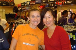 Olympian Magdalena with another great athlete, Bev Nakashima