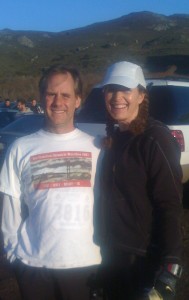 Morgan and me at the start of the Rodeo Beach run