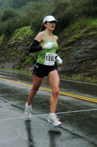 Hitting my stride in the rain during the first half.